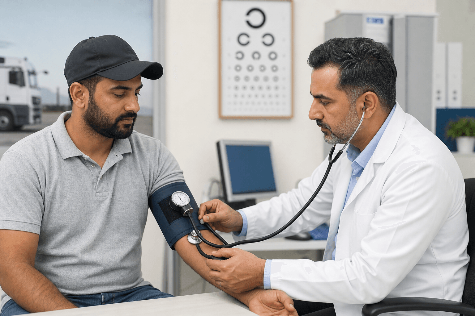 Gulf Truck Driver Medical Test — Fitness, Eye Test aur Fail Reasons 2026