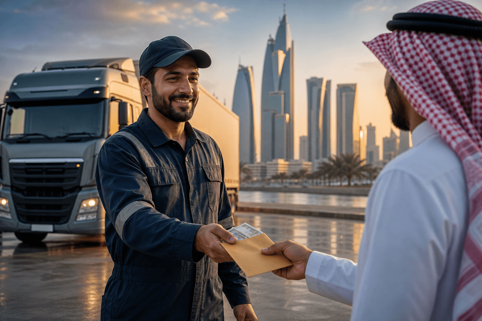Gulf Countries me Truck Driver Salary 2026 — Country Wise